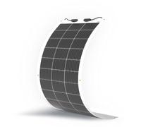 Renogy 100 Watt 12 Volt Extremely Flexible Monocrystalline Solar Panel - ETFE Layer, Ultra Lightweight, Ultra Thin, up to 248 Degree Arc, for Motorhome, Caravan, Camper, Boats, Roofs, Uneven Surfaces