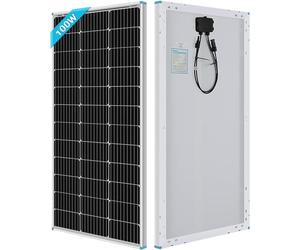 Renogy 100W Solar Panel 12 Volt High-Efficiency Monocrystalline Module PV Power for Motorhome, Boat, Caravan, Campervan and Off-Grid Applications