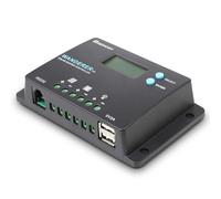 Renogy 10A 12V/24V PWM Postive Ground Solar Charge Controller Regulator Compact Design w/ LCD Display for Deep Cycle Sealed, Gel, and Flooded Battery