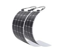 Renogy 2 PCS 100W Flexible Solar Panel 12V 200W Monocrystalline - ETFE Layer, Ultra Lightweight, Ultra Thin, Up to 248 Degree Arc, for Motorhome, Caravan, Camper, Boats, Roofs, Uneven Surfaces