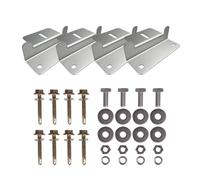 Renogy 2 Sets Solar Panel Mounting Z Brackets Lightweight Aluminum Corrosion-Free Construction for RVs, Trailers, Boats, Yachts, Wall and Other Off Gird Roof Installation, 2 Count