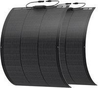 Renogy 200 Watt ShadowFlux Flexible Solar Panel, Anti-Shading N-Type 25% High-Efficiency, 2PCS 100W Solar Panels for RV Marine Rooftop Balcony Curve Surface, Partial Shading from Trees, Buildings