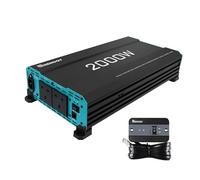 Renogy 2000W Inverter Pure Sine Wave, Inverter 12V DC to 240V AC, 4000W Peak with UK Sockets, Auto Transfer Switch and Remote Controller for Off-grid, RV, Camping, and Home