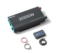 Renogy 2000W Pure Sine Wave Inverter 12V DC to 120V AC Converter for Home, RV, Truck, Off-Grid Solar Power Inverter 12V to 110V with Built-in 5V/2.1A USB/Hardwire Port, Remote Controller