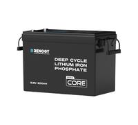 Renogy 200Ah 12V LiFePO4 Lithium Leisure Battery, 200A BMS & Low-Temp Protection, with IP65 & 5000+ Deep Cycles Cycles Perfect for Marine Trolling Motor, Caravans, Home Energy and Off-Grid Application