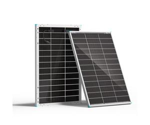 RENOGY REGO Bifacial Solar Panel 100W N-Type, 16BB 25% High-Efficiency | Double-Side Design, 100 Watt Solar Panel for RV Marine Rooftop Home Boat Battery Off-Grid Systems, IP68