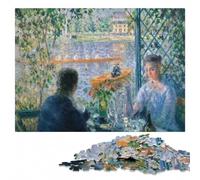 Renoir Boating Party Wooden Jigsaw Puzzle for Adults, 1000 Pieces | Jigsaw Puzzle Gift: defined colour areas for easier piece sorting over several sessions.