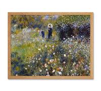 Renoir Femme Avec Parasol Dans Un Jardin Art Print Framed Poster Wall Decor 12x16 inch