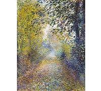 Renoir In The Woods Painting Landscape Art Print Canvas Premium Wall Decor Poster Mural