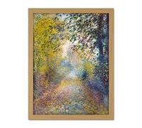 Renoir In The Woods Painting Landscape Large Framed Art Print Poster Wall Decor 18x24