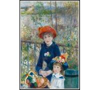 Renoir The Two Sisters On The Terrace - Pierre Auguste Renoir Diamond Painting Kits for Adults Diamond Art 5D Paint with Diamonds,DIY Painting Kit Paint by Number Birthday Gifts