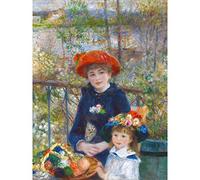 Renoir Two Sisters On The Terrace Large Wall Art Print Canvas Premium Poster Mural