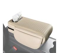 Renopfect Armrest Cover for Car, Car Armrest Cover - Leather Car Tissue Box Holder Centre Console Cover - Vehicle Armrest Box Protector with 2 Side Pockets for Car Saloon
