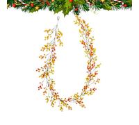 Renopfect Berry Garland, Berry Garland for Christmas Tree - 6.2 Foot Artificial Cranberry Garlands, Real Christmas Garland, Christmas Decoration for Outdoor Use, Seasonal Decoration for the Christmas