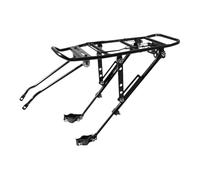 Renopfect Bicycle Rear Carrier, Bicycle Pannier Rack | Bicycle Equipment Stand Footstock, Bicycle Carrier with Quick Release, Aluminium Alloy Bicycle Carrier Holds up to 110 lbs