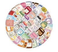 Renopfect Craft Stickers - Pack of 50 Scented Candles & Computer Stickers for Aromatherapy | Cartoon Motifs Decorative Stickers for Bullet Journal Scrapbooking Planner & School