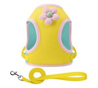 Renopfect Dog Walking Harness, Reflective Cat Harness, Suspenders with Airy Animated Puppy for Night Activities Daily Use Camping Hiking Outdoor Walking