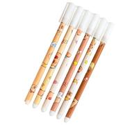Renopfect Erasable Pens, Erasable Pen - Set of 6 Capybara Pattern Fine Dot Pen | Fade Resistant, Comfort Cast with Eraser, Stationery for School Supplies, Painting, Painting