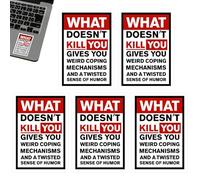 Renopfect Funny Stickers for Work, Humorous Quote Stickers - Positive Stickers Funny Stickers, Twisted Humour Water Bottle Stickers, Car Stickers, Motivational Stickers for Children and