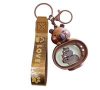 Renopfect Luminous Capybara Keychain, Capybara Keychain - TV Shape Animal Key Chain | Cute Fashion Accessory, Portable Bag Charm for Home, Studio, School, Music Stacked, Siehe Beschreibung