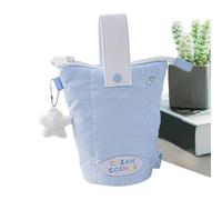 Renopfect Pencil Case for Kids and Girls, Cute Cartoon Cotton Pencil Case, Creative Plush Star Accessory Pencil Bag, Versatile Pencil Holder and Pen Holder with Large, blue, see description, See