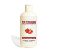 Renopfect Strawberry Skin Care Cream, 200 ml Smoothing Moisturising Cream for Rough Skin on the Face, Nourishing Body Lotion Against Chicken Skin for Neck, Arms and Legs, for Face Travel and Daily Use