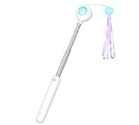 Renopfect Toy for Indoor Cats, Play Rod for Cats with Wreath, Interactive Cat Toy with Extendable Rod for Hunting Games Indoor and Outdoor On the Go Living Room Home