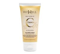 RENORA | Silk-Effect Body Cream with Vitamin C, Collagen, Shea Butter, and Baobab, Jojoba, and Almond Oils | Deep Hydration and Anti-Aging | Regeneration and Repair | 200 ml