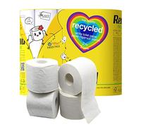 Renova 100% Recycled Toilet Paper Wrapped in Paper - 4 Double Rolls