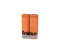 Renova [6 Rolls Orange] 3 Ply Soft Colour Toilet Loo Bathroom Tissue Paper Rolls