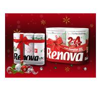 Renova Gift Set Xmas 9 x Toilet Rolls & 2 x XXL Kitchen Rolls