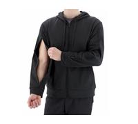 Renova Medical Wear Dialysis Access Sweatshirt - Men's - Women's - Unisex Sizing, Black, Medium