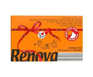 RENOVA Orange Fizz Pocket Tissues 6 Packs