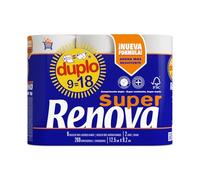 Renova Super Duplo Toilet Paper - 9 Double Rolls (Equivalent to 18 Standard Rolls)