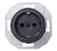 Renova WDE011303 Pack of 5 Sockets with Increased Contact Protection | 16A | Plug-In Terminal | Black | PC/ABS | Green Premium Product