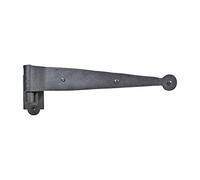 Renovators Supply Manufacturing Black Offset Strap Lift Off Pintle Hinge 11 X 2-5/8 Wrought Iron Pin Hinges for Shutters, Exterior Window Doors Or Gates Offsets with Hardware