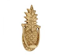 Renovators Supply Manufacturing Door Knockers for Front Door 8 in. Solid Brass Pineapple Shaped Door Knocker with Mounting Hardware