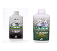 Renovo Boat Canvas Reviver/Navy Blue 1 Litre & RBCC 1131 Boat Canvas Cleaner 500ml, neutral