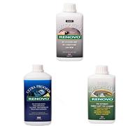 Renovo Bundle includes Soft Top Reviver 500 ml, Soft Top Ultra Proofer 1000 ml and Soft Top Canvas Cleaner 500, Black