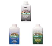 Renovo Bundle includes Soft Top Reviver 500 ml, Soft Top Ultra Proofer 500 ml and Soft Top Canvas Cleaner 500, Black