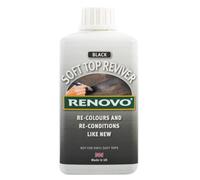 Renovo Soft Top Reviver Black Re-Colours Convertible Cabriolet Canvas Hood 500Ml