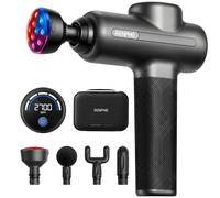 RENPHO Active 2 Red Massage Gun with 850nm Infrared Heating & 3 Light Modes | Massage Gun Deep Tissue with 5 Speeds and Travel Case for Athletes to Relax Tight Backs and Shoulders Anywhere