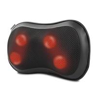 RENPHO Back Massager with Heat, Ultra Slim Shiatsu Lower Back Neck Massage Pillow,RF-NM067-BK-EU