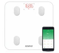 RENPHO Bluetooth Body Fat Scale with iOS and Android APP Smart Digital Bathroom Scale for Body Weight, Body Fat,Body Water, Skeletal Muscle,Muscle...