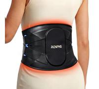 RENPHO Cordless Back Heat Pad with Massager for Pain Relief, Portable Heating Back Massager for Pain Relief with 5 Heat 3 Vibration, 20 Auto-Off, Christmas Gifts for Women Men Mom Dad