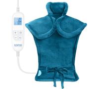 RENPHO Electric Heating Pad for Back,Shoulder, Preferred Gift for Mum & Dad | Heated Warmer Fits for Pain relief, 6 Heat Levels, Weighted for Snug Fit,Birthday Gift,Fast-Heat Hot Therapy Warp