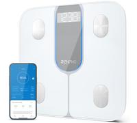 RENPHO Elis 1C Smart Body Scale, 13 Body Metrics, App Connectivity, 4 High-sensitivity Electrodes, Wellness Tracker, White