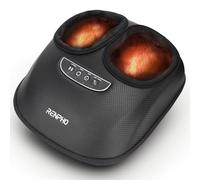 RENPHO Foot Massager Machine with Heat, Shiatsu Deep Kneading Foot Massage, 3 Air Compression Modes & Levels, Electric Foot Massager for Tired Feet, Plantar Fasciitis, for Women & Men Size up to UK 12