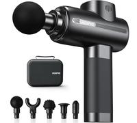 RENPHO Massage Gun Deep Tissue, Muscle Massage Gun 3200 RPM Motor Massager with Type-C Charging and Portable Case, for Home Office Workout Full Body Muscle Massage Relax, Black