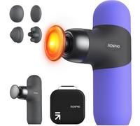 RENPHO Mini Thermal Massage Gun with Heat FSA HSA Eligible Percussion Massager Gun Portable Deep Tissue Color Silicone Sleeves Travel Size with